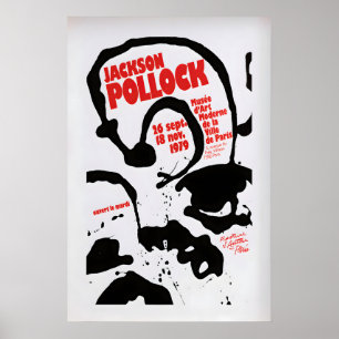 Jackson Pollock 1979 Exhibition Poster Vintage Art