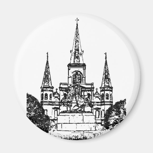 Jackson Square, New Orleans, LA Magnet (Front)