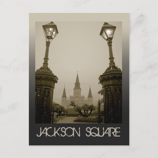 Jackson Square, New Orleans, LA Postcard (Front)