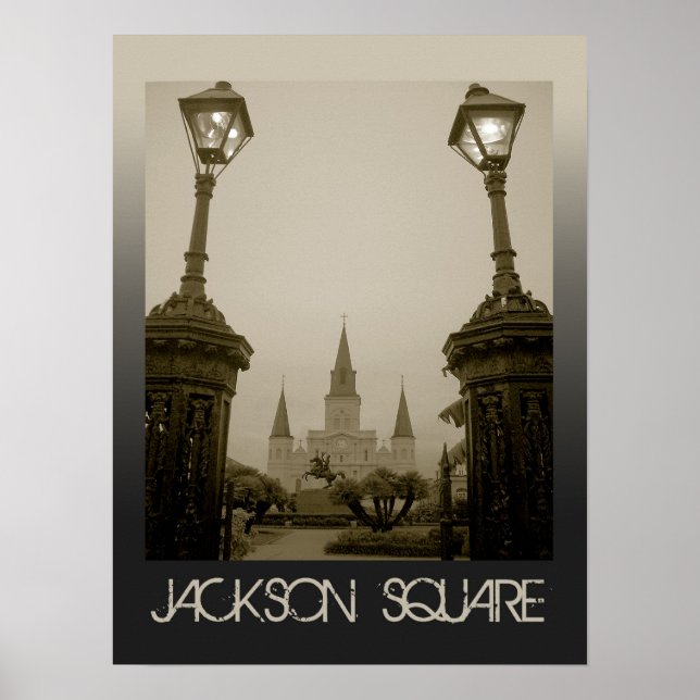 Jackson Square, New Orleans, Louisiana Poster (Front)