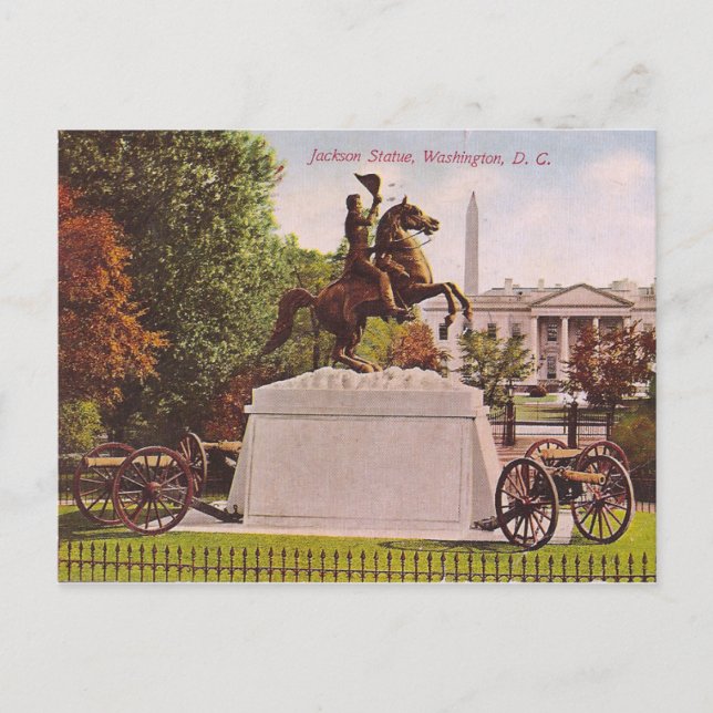 Jackson Statue Postcard (Front)