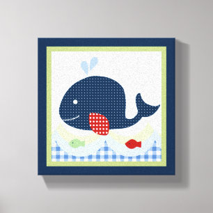 Jackson//Whale/Fish Canvas Print