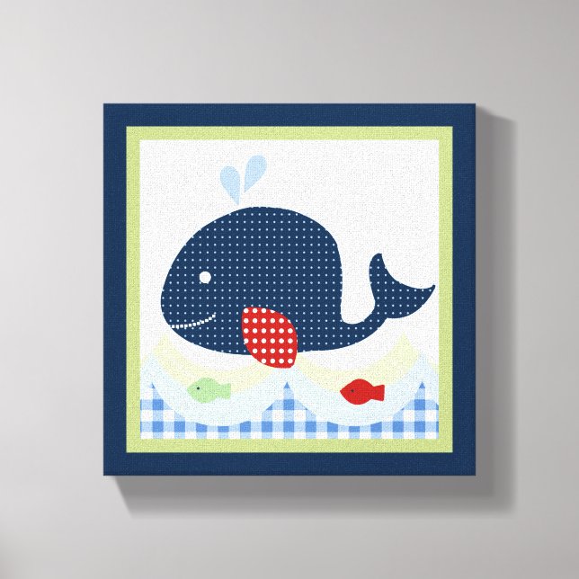Jackson//Whale/Fish Canvas Print (Front)