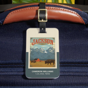 Jackson   Wyoming Luggage Tag