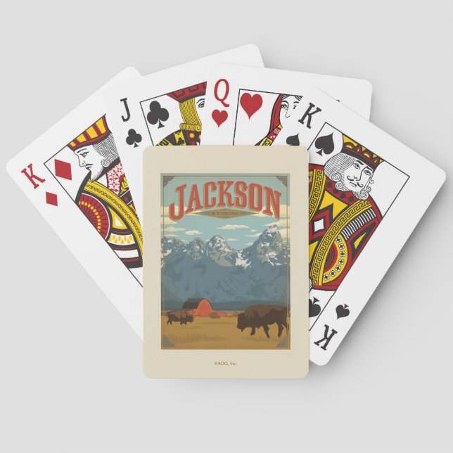 Jackson | Wyoming Playing Cards (Back)