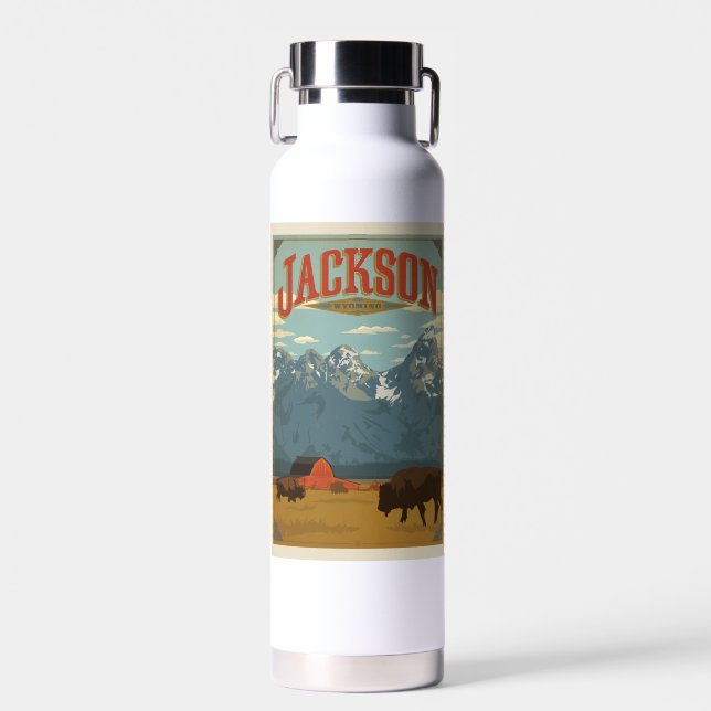 Jackson | Wyoming Water Bottle (Front)