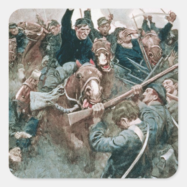 Jackson's Brigade Standing Like a Stone Wall Square Sticker (Front)