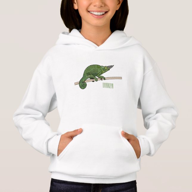Jackson's chameleon cartoon illustration (Front)