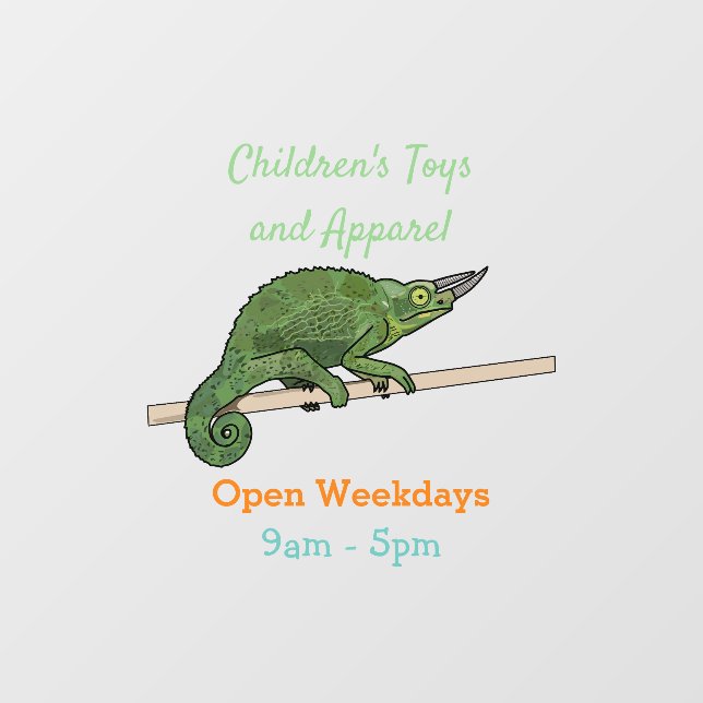Jackson's chameleon cartoon illustration (Sheet)