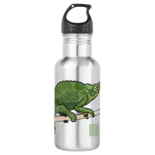 Jackson's chameleon cartoon illustration 532 ml water bottle
