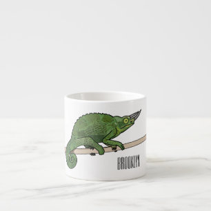 Jackson's chameleon cartoon illustration espresso cup