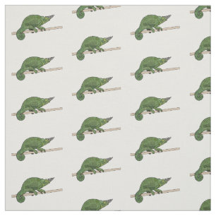 Jackson's chameleon cartoon illustration fabric