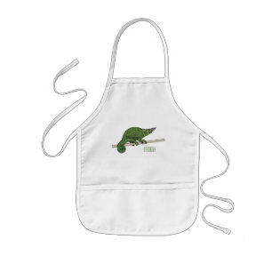 Jackson's chameleon cartoon illustration kids apron