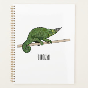 Jackson's chameleon cartoon illustration planner