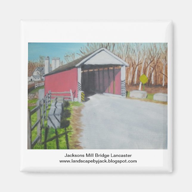 Jacksons Mill Bridge Lancaster. Magnet (Front)