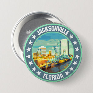 Jacksonville 7.5 cm round badge