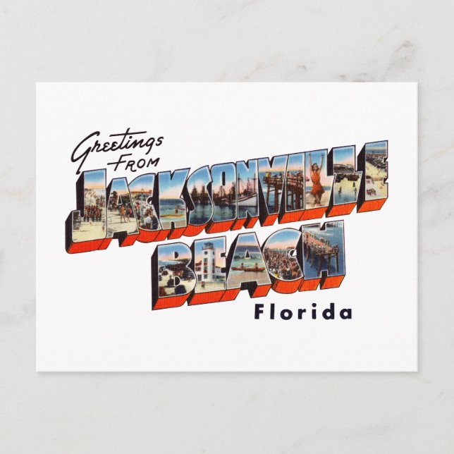 Jacksonville Beach FL 1 Postcard (Front)