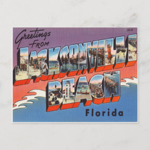 Jacksonville Beach Florida Postcard