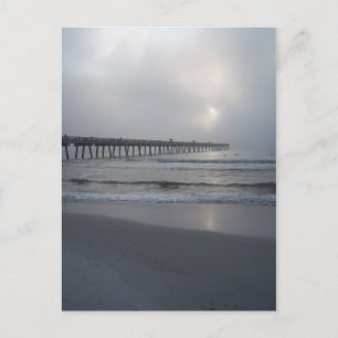 Jacksonville Beach, Florida. Sunrise/Fog Postcard