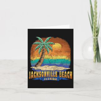 Jacksonville Beach Florida Vintage Distressed Souv Card