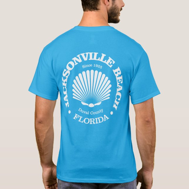 Jacksonville Beach (seashell) T-Shirt (Back)