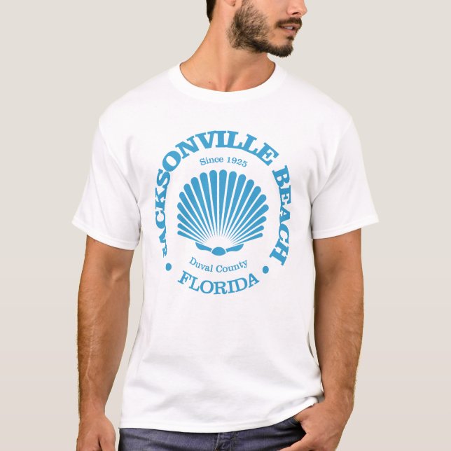 Jacksonville Beach (seashell) T-Shirt (Front)