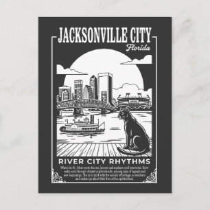 Jacksonville City Florida River City Rhythms Postcard
