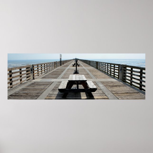 Jacksonville Fishing Pier Poster (Front)