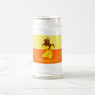 Jacksonville Flag Beer Stein