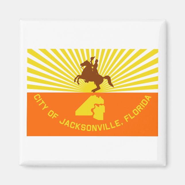 Jacksonville Flag Magnet (Front)