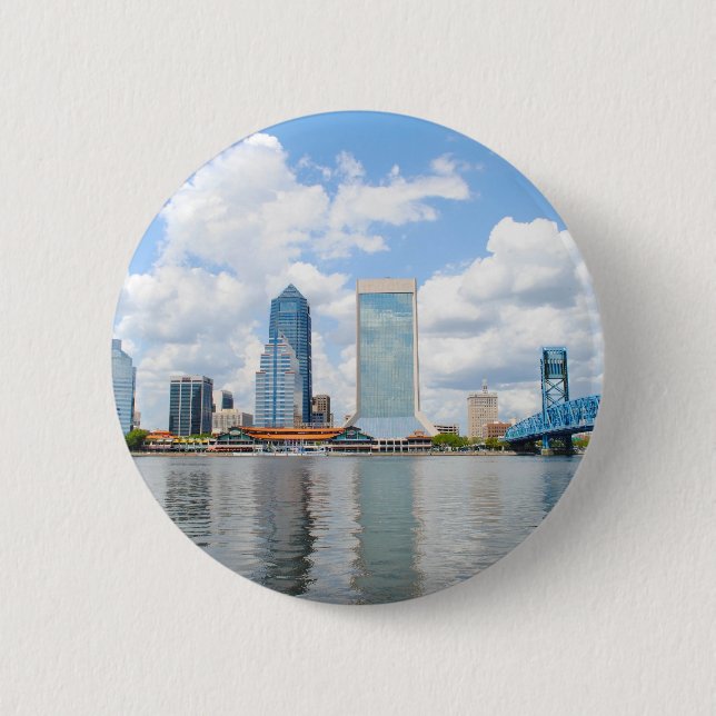 Jacksonville, Florida 6 Cm Round Badge (Front)