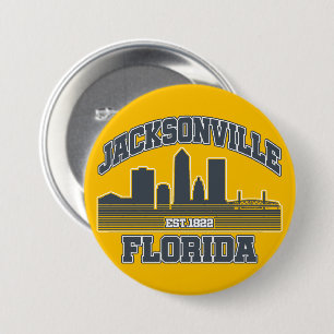 Jacksonville,Florida 7.5 Cm Round Badge