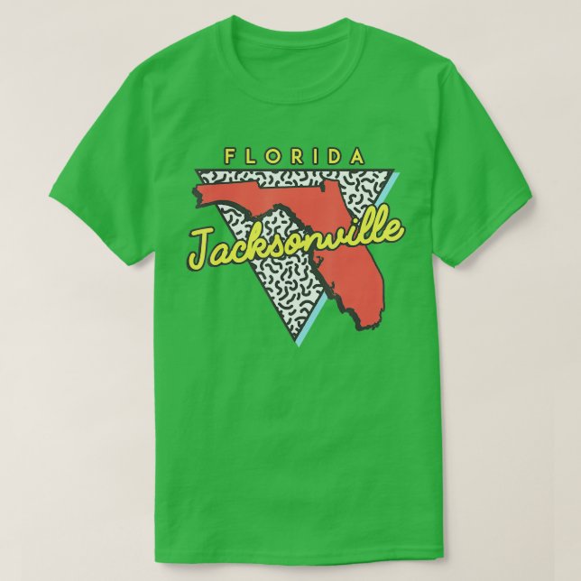 Jacksonville Florida  80s Design Souvenirs  T-Shirt (Design Front)
