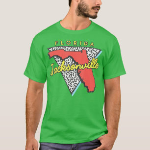 Jacksonville Florida 80s Design Souvenirs T-Shirt