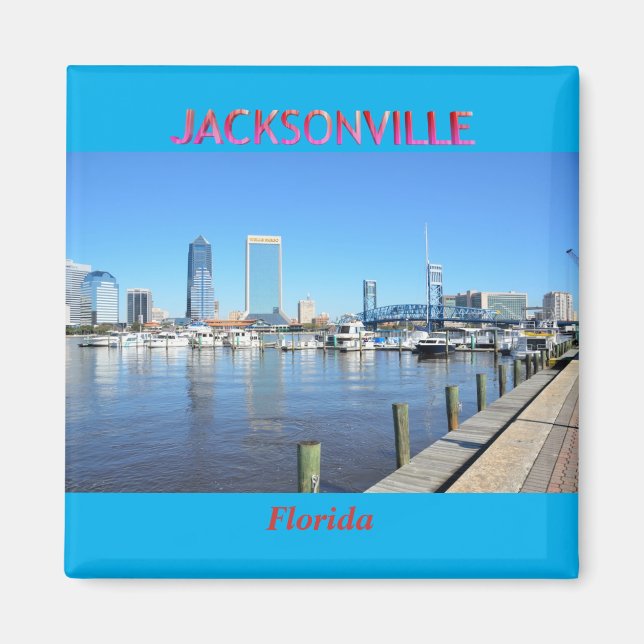 Jacksonville Florida Cityscape  Magnet (Front)
