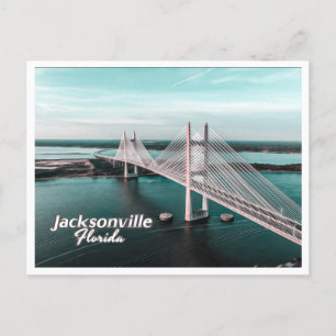 JACKSONVILLE FLORIDA - DAMES POINT BRIDGE POSTCARD
