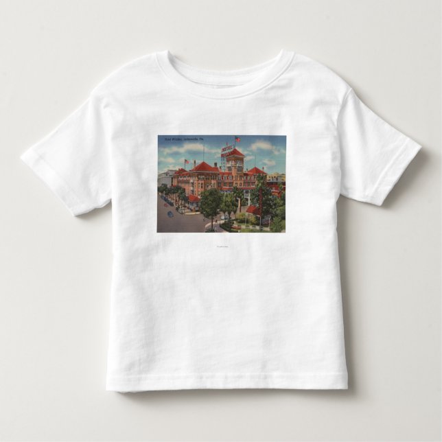 Jacksonville, Florida - Exterior View of Hotel Toddler T-Shirt (Front)