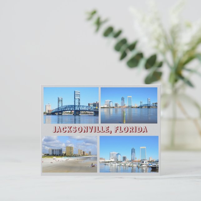 Jacksonville, Florida Holiday Postcard (Standing Front)