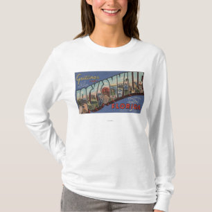 Jacksonville, Florida - Large Letter Scenes 2 T-Shirt