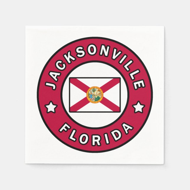 Jacksonville Florida Napkin (Front)