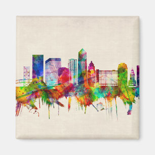 Jacksonville Florida Skyline Magnet