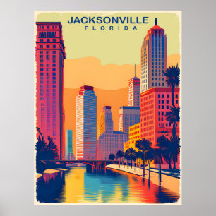 Jacksonville, Florida, Travel Poster