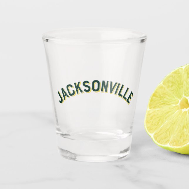 Jacksonville, Florida Vintage Arch Shot Glass (Front)