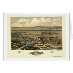 Jacksonville, OR Panoramic Map - 1883