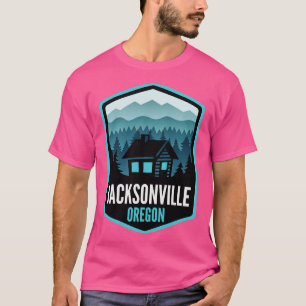 Jacksonville Oregon Mountain Town Cabin T-Shirt