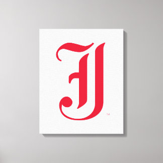 Jacksonville State University Classic JSU Letter Canvas Print