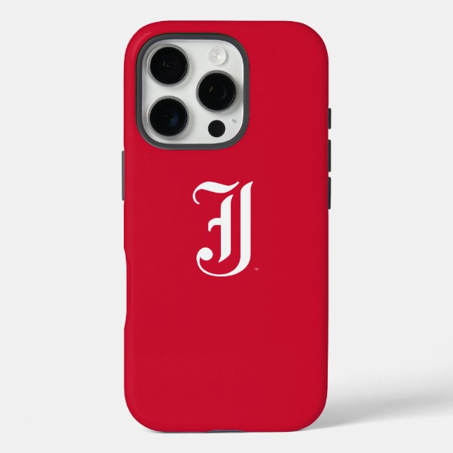 Jacksonville State University Classic JSU Letter Case-Mate iPhone Case (Back)