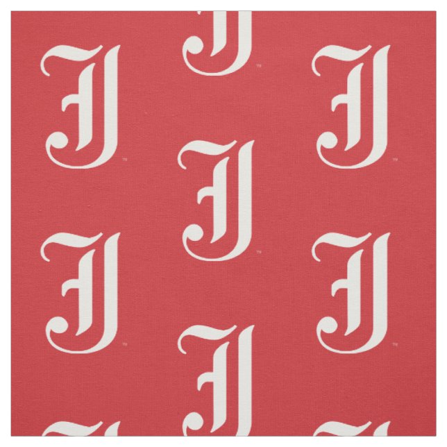 Jacksonville State University Classic JSU Letter Fabric (Swatch)