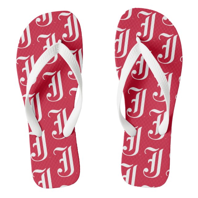 Jacksonville State University Classic JSU Letter Jandals (Footbed)