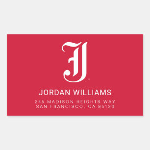 Jacksonville State University Classic JSU Letter Rectangular Sticker
